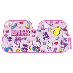 Hello Kitty and Friends Car Sun Shade (Kawaii Fun) Travel BDK AUTO   