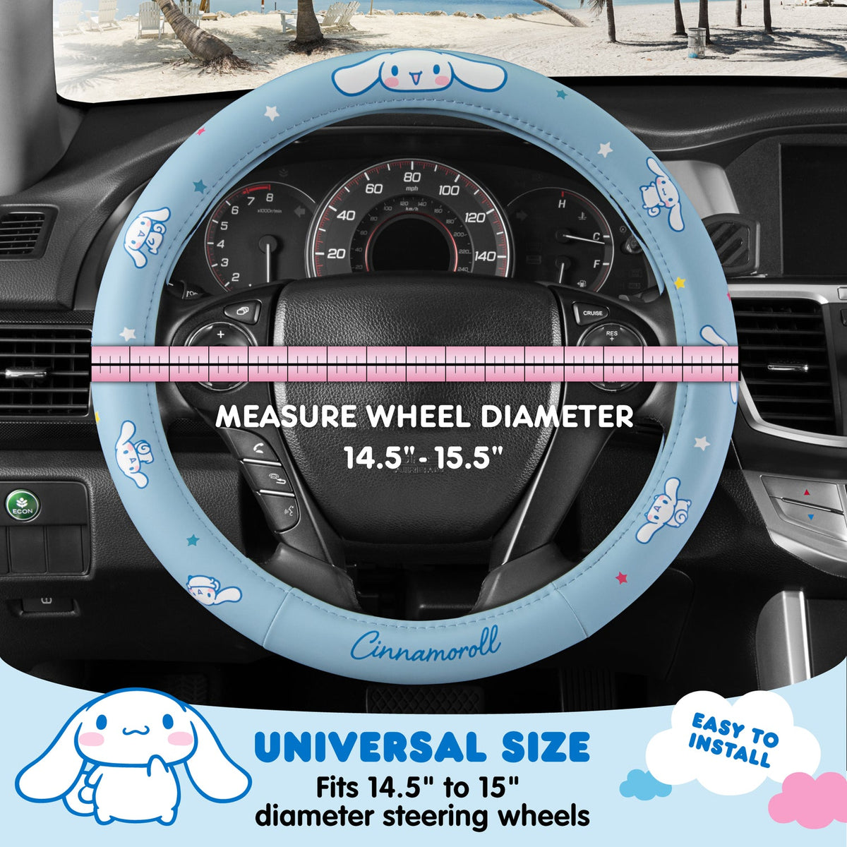 Cinnamoroll Steering Wheel Cover Travel BDK AUTO   