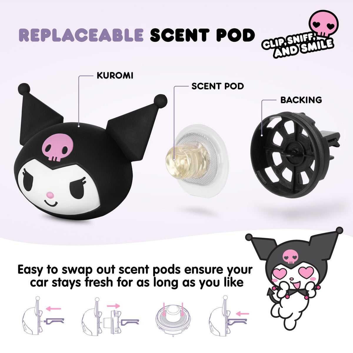 Kuromi Car Air Freshener Travel BDK AUTO   