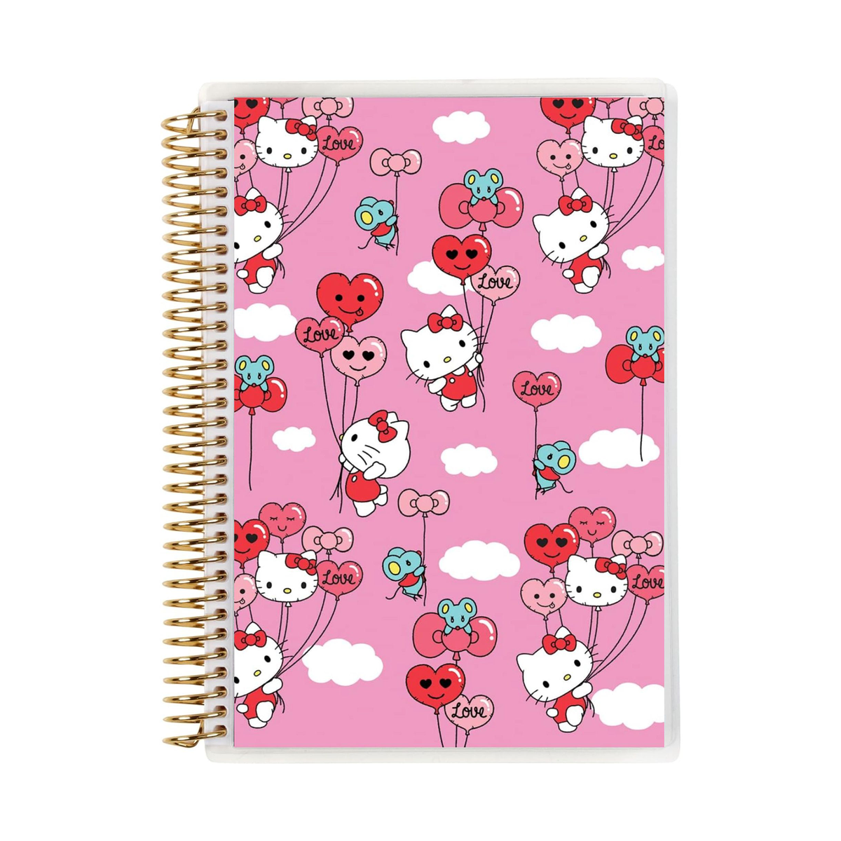 Hello Kitty x Erin Condren Balloons A5 Coiled Notebook Stationery ERIN CONDREN   