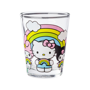 Hello Kitty and Friends Mini Glass 4-Piece Set (Rainbows) Home Goods Silver Buffalo   