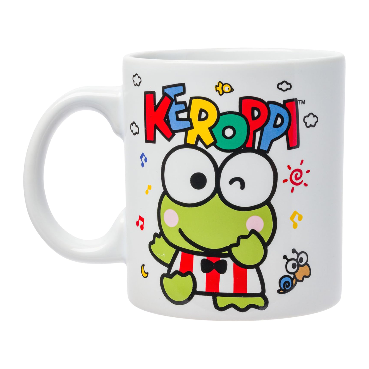 Keroppi All-Over Print Ceramic Mug (Winking) Home Goods Silver Buffalo   