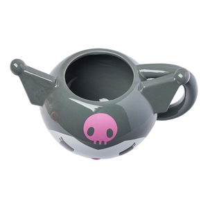 Kuromi Face Sculpted Mug (Gray) Home Goods Silver Buffalo   