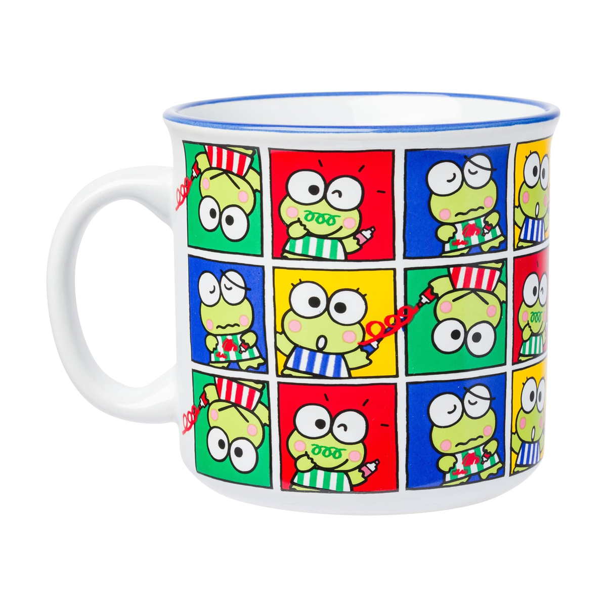 Keroppi Ceramic Mug (Grid Pose) Home Goods Silver Buffalo   