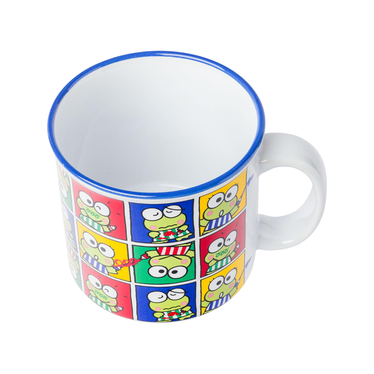 Keroppi Ceramic Mug (Grid Pose) Home Goods Silver Buffalo   