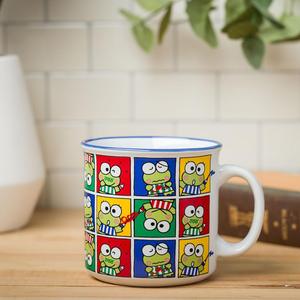 Keroppi Ceramic Mug (Grid Pose) Home Goods Silver Buffalo   