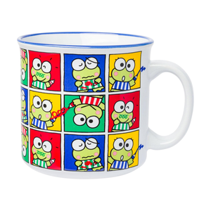 Keroppi Ceramic Mug (Grid Pose) Home Goods Silver Buffalo   