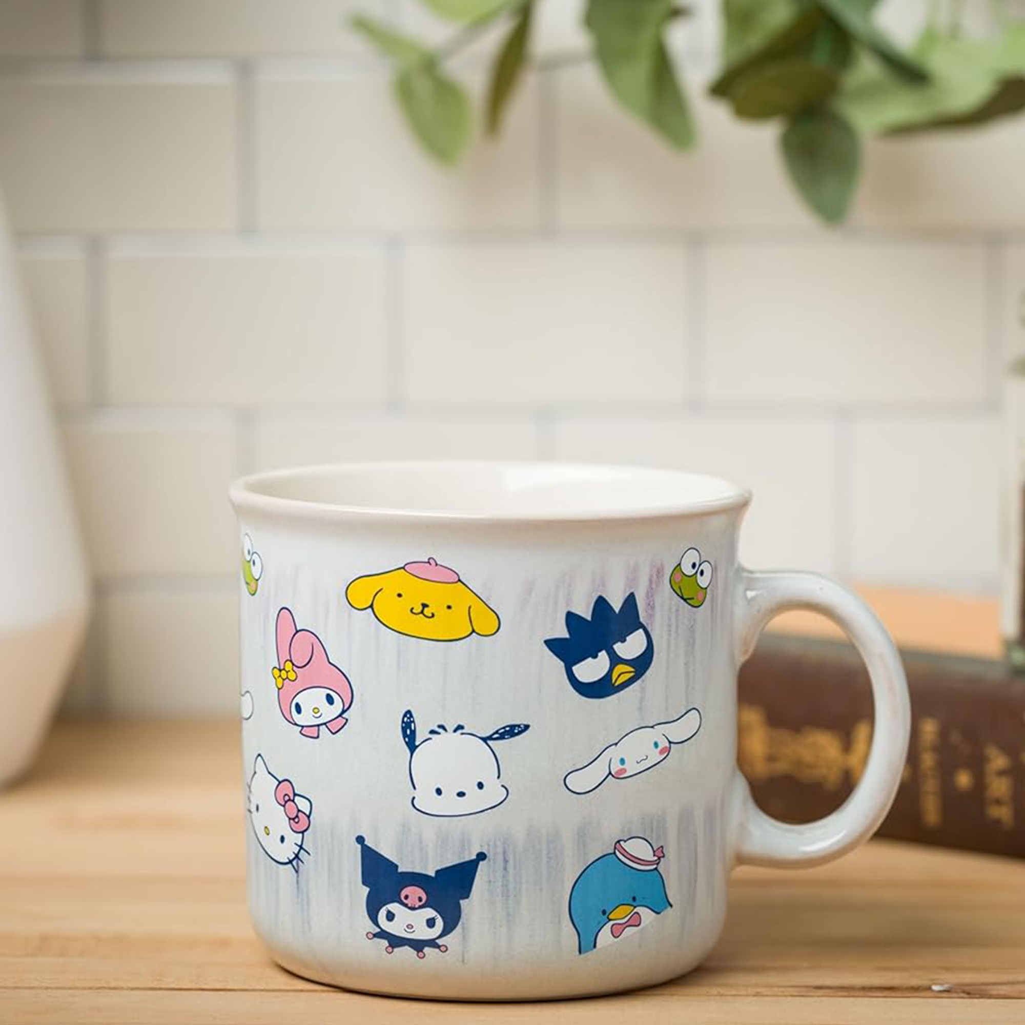 Hello Kitty and Friends Ceramic Mug (Glaze Faces) Home Goods Silver Buffalo   