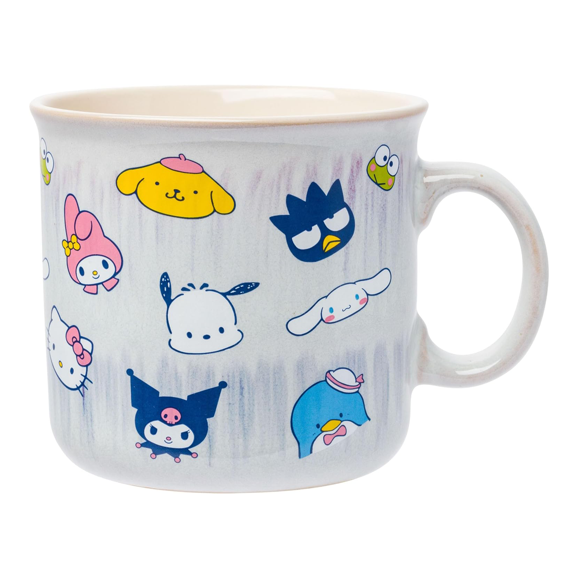 Hello Kitty and Friends Ceramic Mug (Glaze Faces) Home Goods Silver Buffalo   