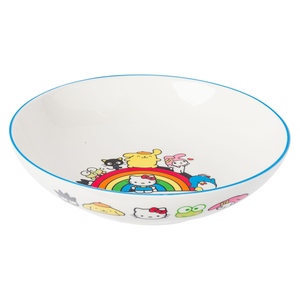 Hello Kitty and Friends Ceramic Dinner Bowl (Rainbow Parade) Home Goods Silver Buffalo   