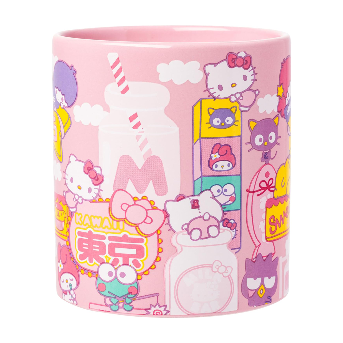 Hello Kitty and Friends Ceramic Mug (Kawaii Fun) Home Goods Silver Buffalo   