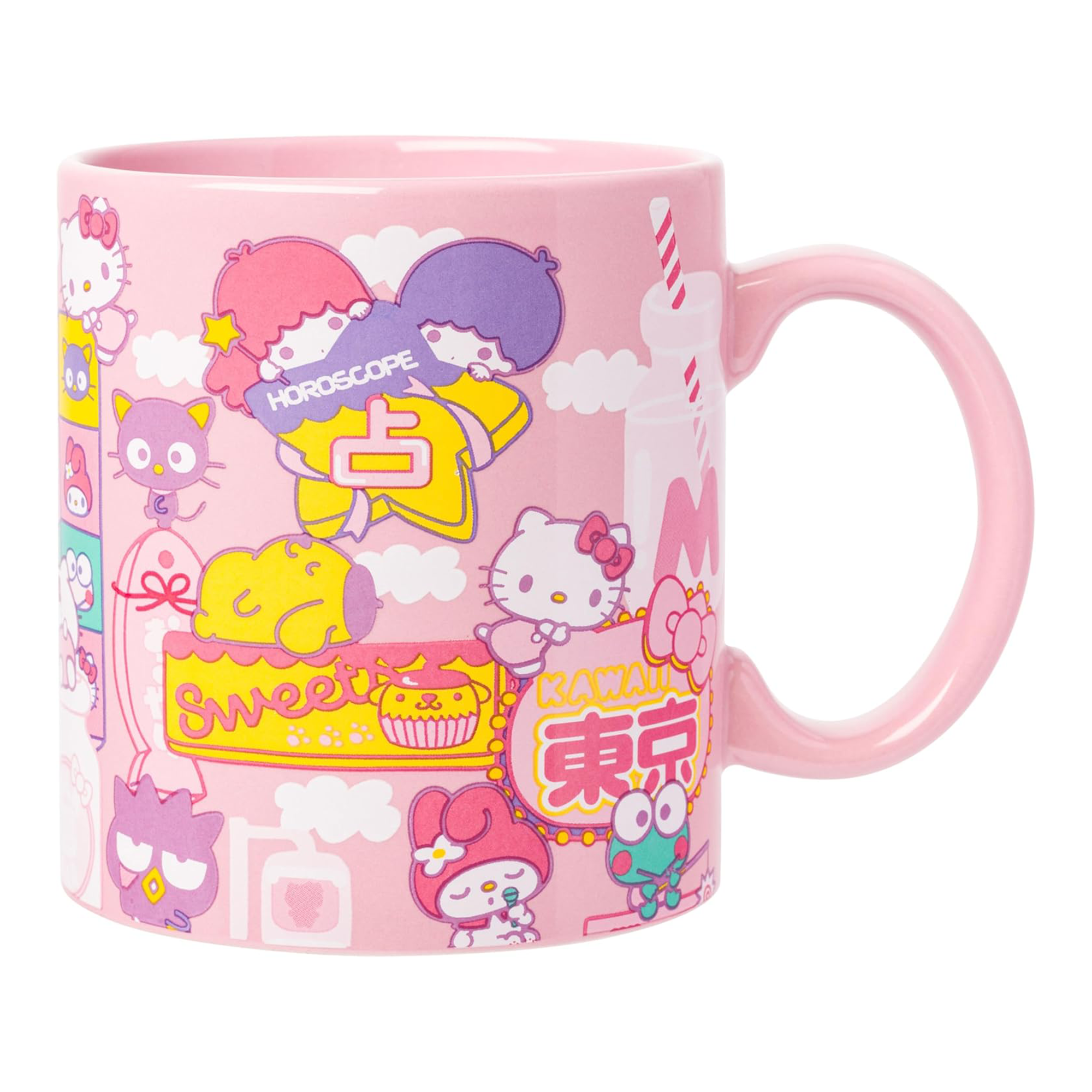 Hello Kitty and Friends Ceramic Mug (Kawaii Fun) Home Goods Silver Buffalo   