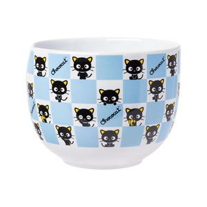 Chococat Ceramic Ramen Bowl and Chopstick Set (Checkered) Home Goods Silver Buffalo   