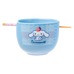 Cinnamoroll Ceramic Ramen Bowl and Chopstick Set (Strawberry Pose) Home Goods Silver Buffalo   