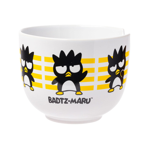 Badtz-maru Ceramic Ramen Bowl and Chopstick Set (Stripes) Home Goods Silver Buffalo   