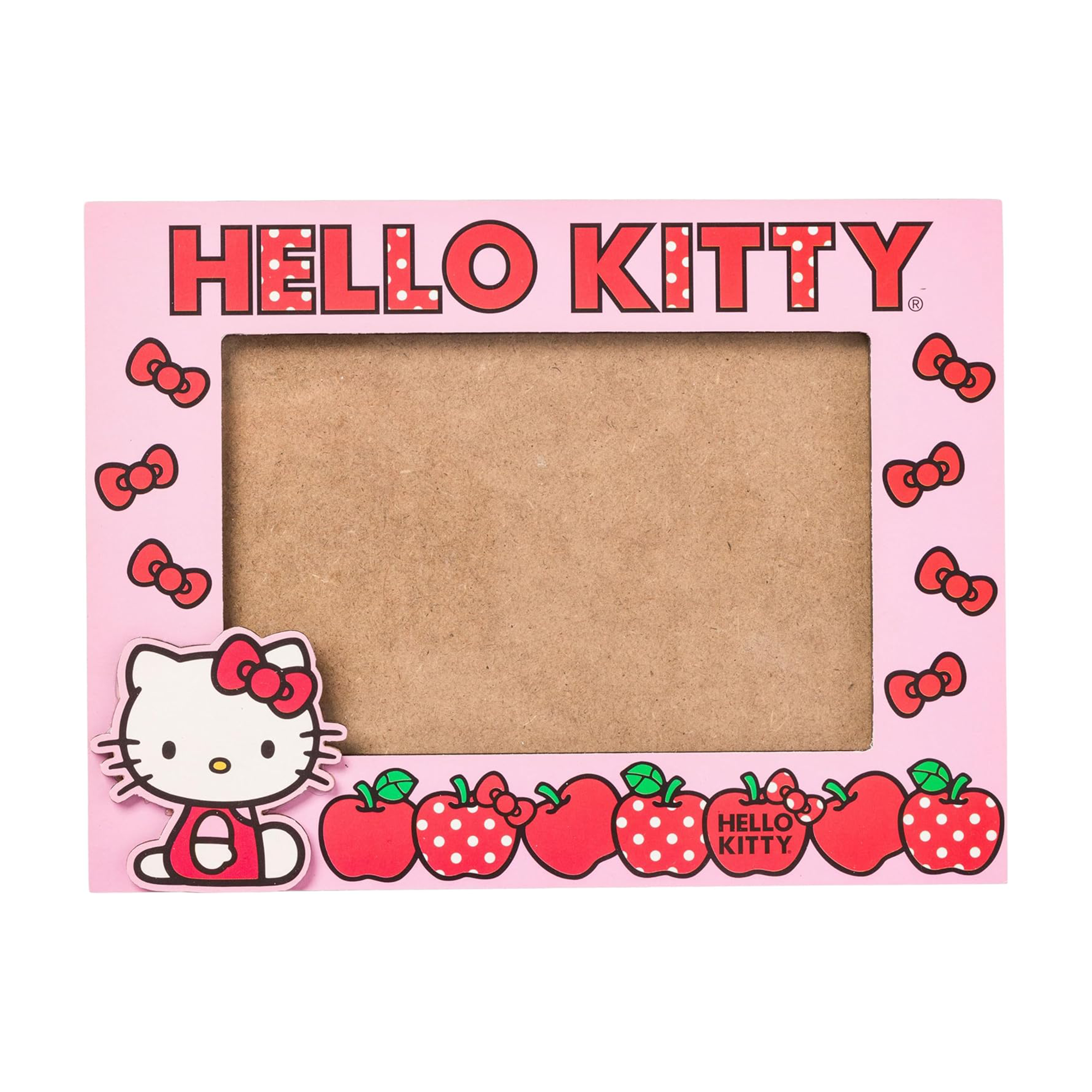 Hello Kitty Apples and Bows Photo Frame Home Goods Silver Buffalo   