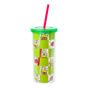 Keroppi 20oz Apples Travel Tumbler Home Goods Silver Buffalo   