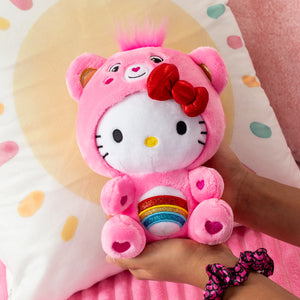 Hello Kitty x Care Bears 8" Plush (Cheer Bear) Plush Basic Fun Inc   