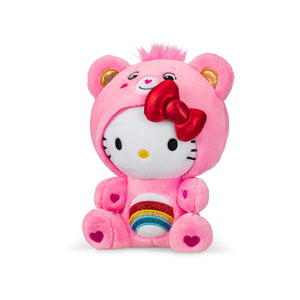 Hello Kitty x Care Bears 8" Plush (Cheer Bear) Plush Basic Fun Inc   