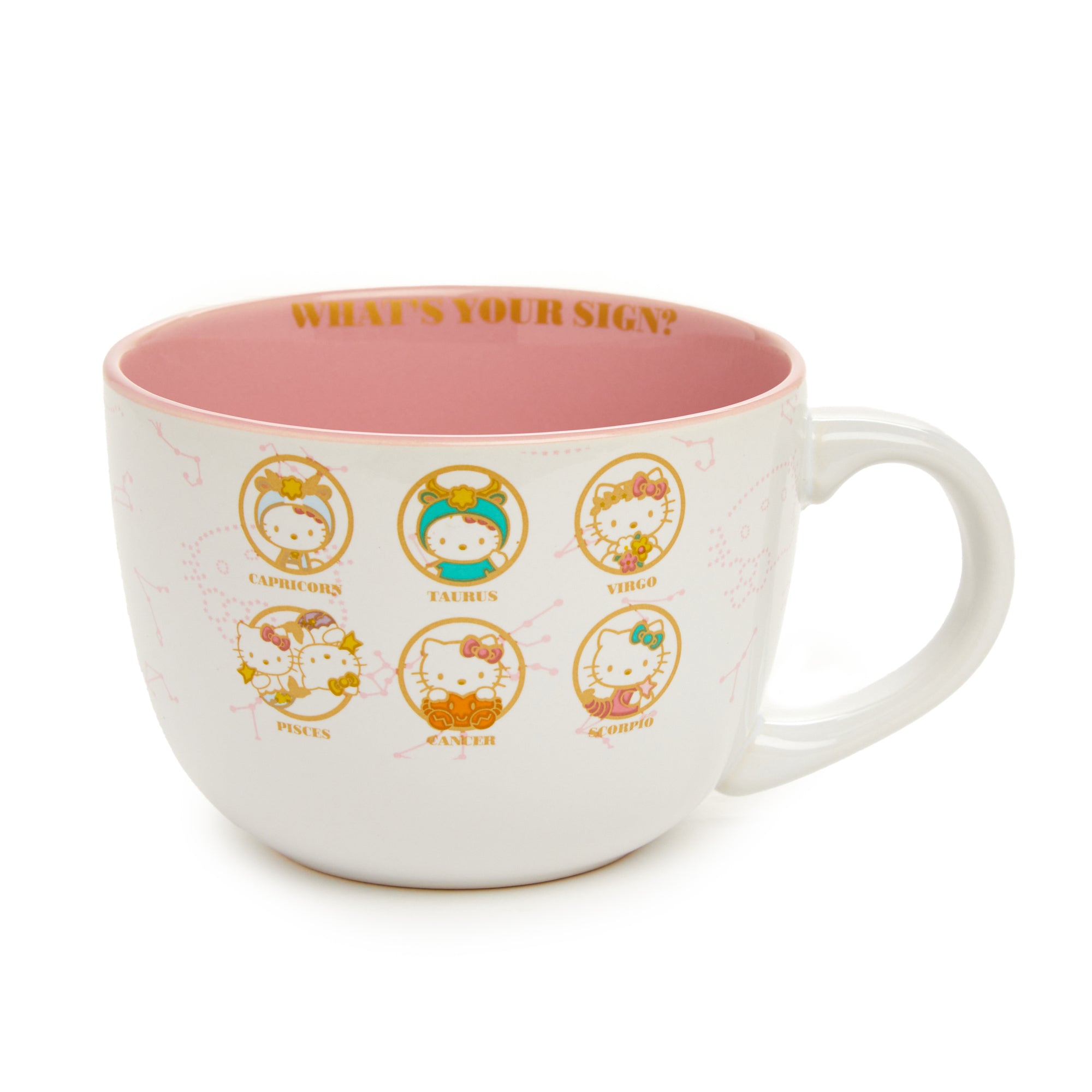 Hello Kitty Zodiac Ceramic Soup Mug Home Goods Silver Buffalo LLC   