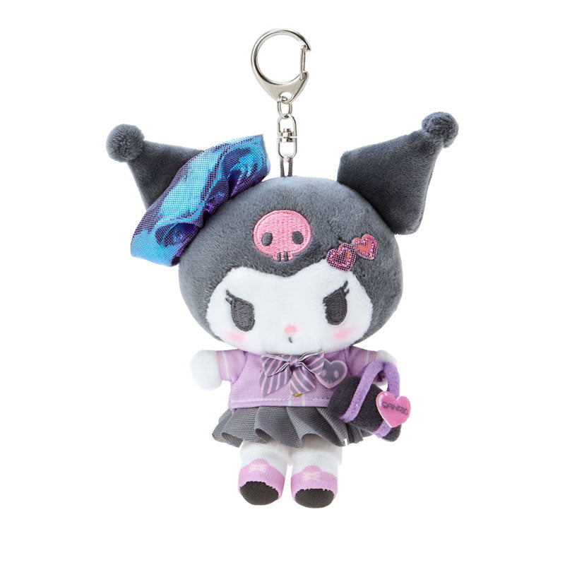 Kuromi Plush Mascot Keychain (Sanrio Academy Series) Accessory Japan Original   