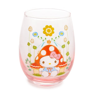 Hello Kitty Mushroom Glass Tumbler Home Goods Silver Buffalo LLC   