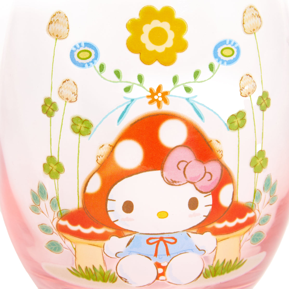 Hello Kitty Mushroom Glass Tumbler Home Goods Silver Buffalo LLC   