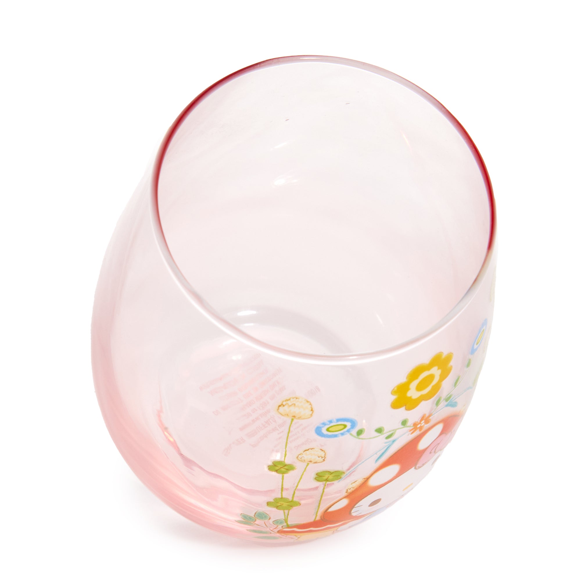 Hello Kitty Mushroom Glass Tumbler Home Goods Silver Buffalo LLC   