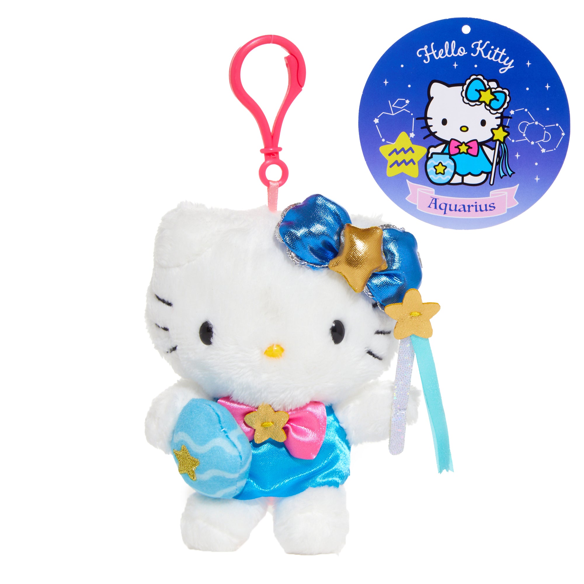 Hello Kitty Aquarius Mascot Clip (Zodiac Series) Accessory NAKAJIMA CORPORATION   