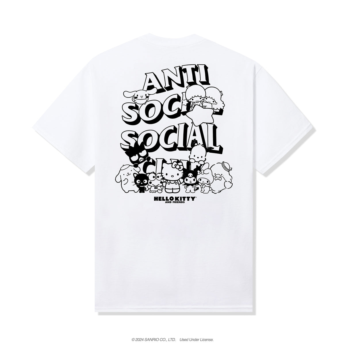 ASSC x Hello Kitty and Friends Weird Tee (White) Apparel Anti Social Social Club   