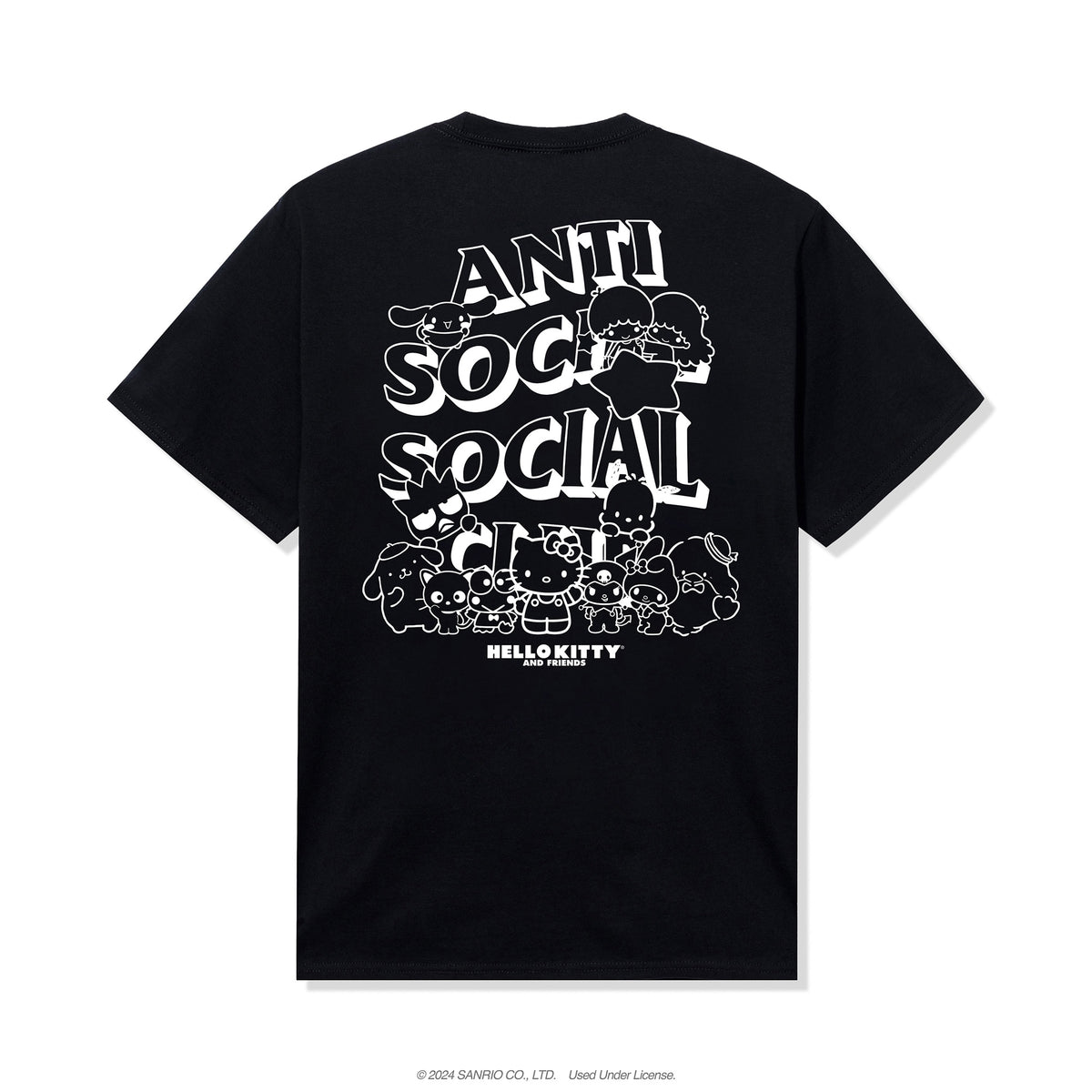 ASSC x Hello Kitty and Friends Weird Tee (Black) Apparel Anti Social Social Club   