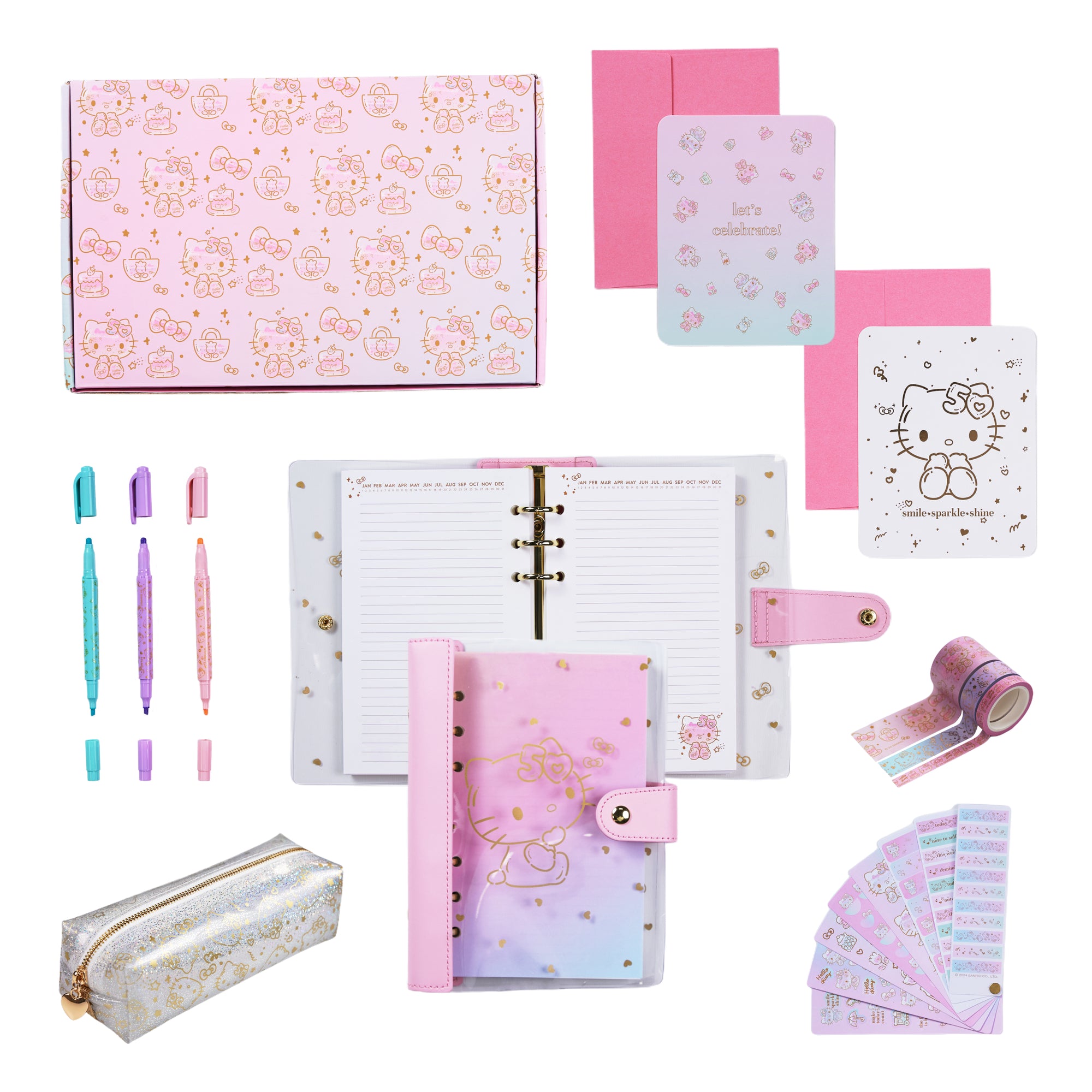 Hello Kitty x Erin Condren Limited-Edition 50th Anniversary Gift Box Stationery ERIN CONDREN   