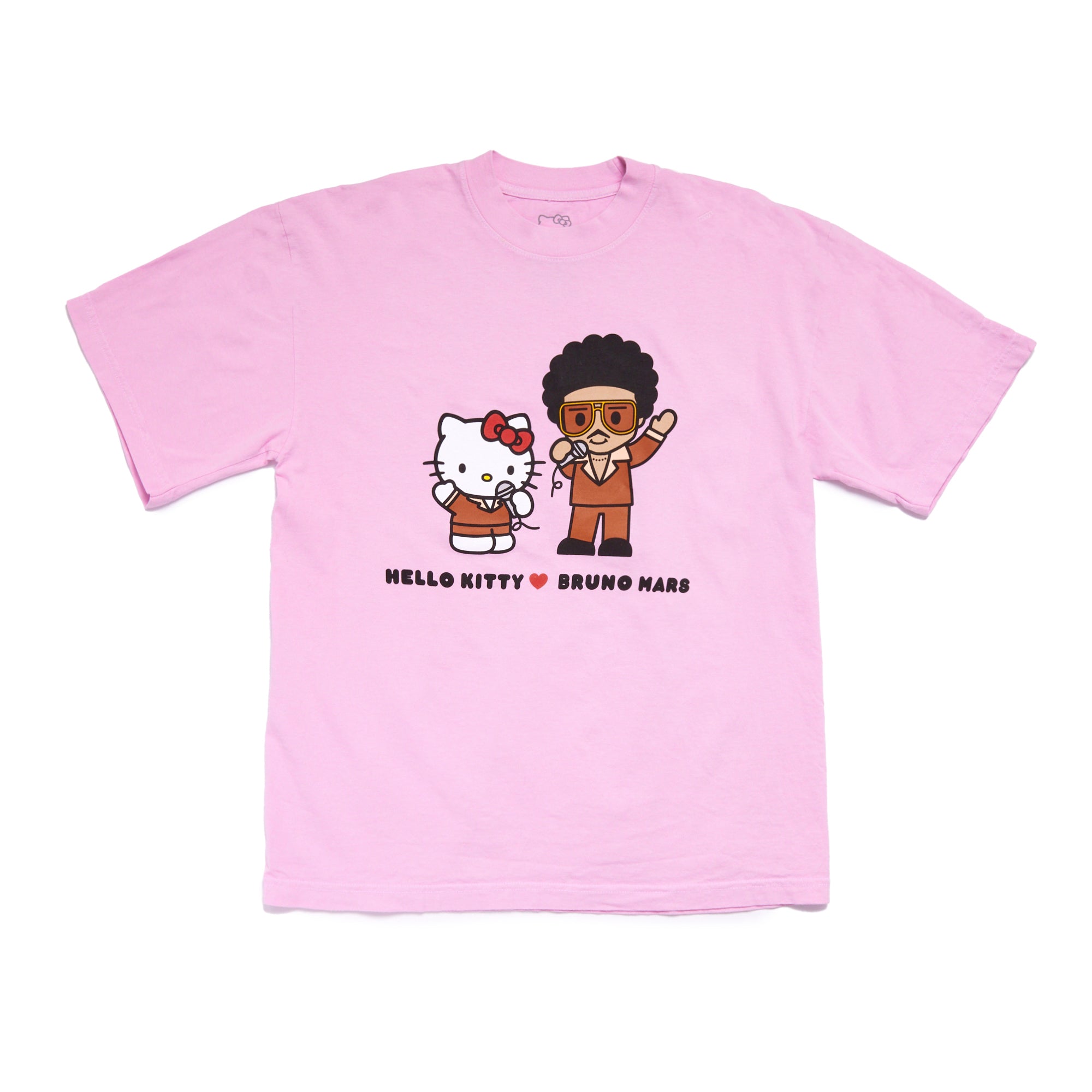 Hello Kitty x Bruno Mars Mic Wave Pink Tee Apparel Banbury Capital