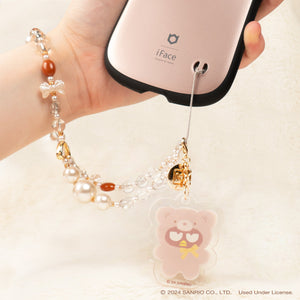 Badtz-maru Latte Bear Beaded Charm Mobile Phone Wrist Strap Accessory Hamee.com - Hamee US   