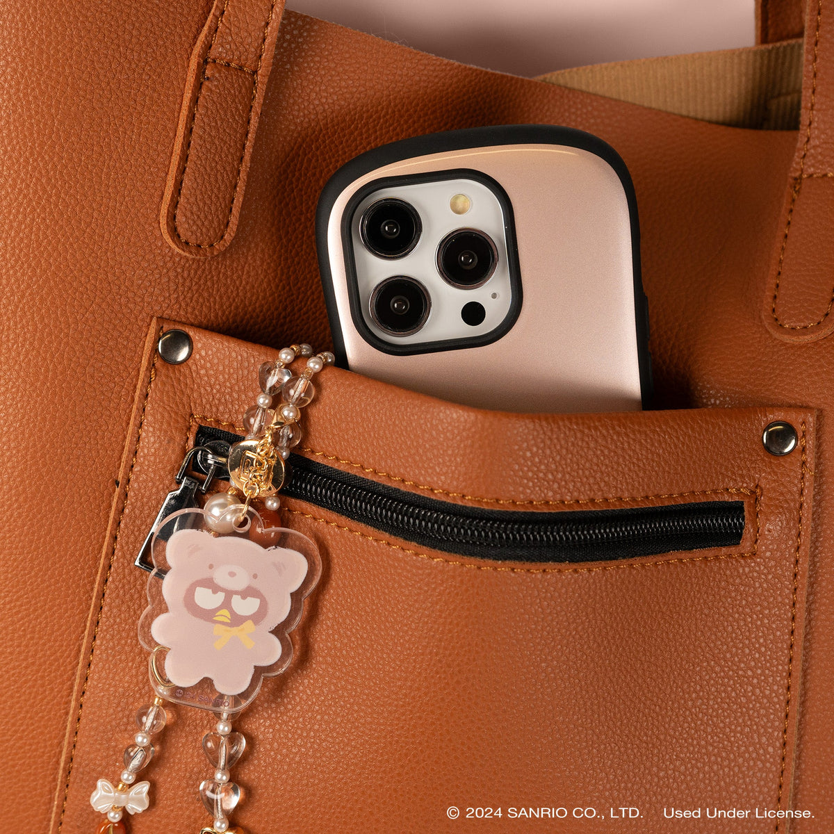 Badtz-maru Latte Bear Beaded Charm Mobile Phone Wrist Strap Accessory Hamee.com - Hamee US   