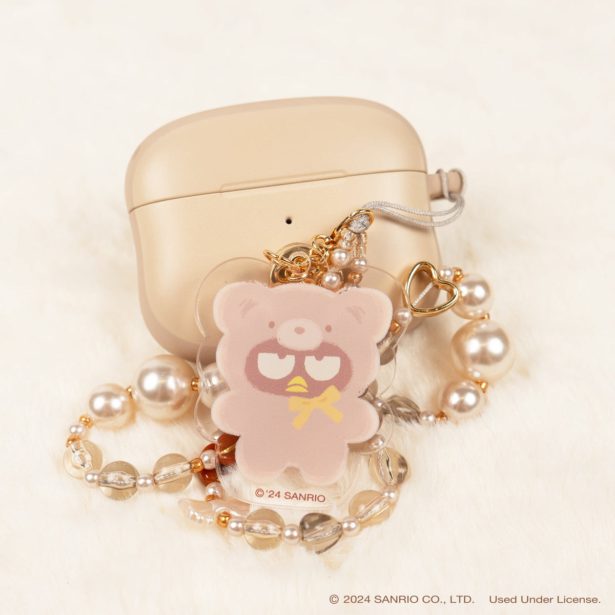 Badtz-maru Latte Bear Beaded Charm Mobile Phone Wrist Strap Accessory Hamee.com - Hamee US   