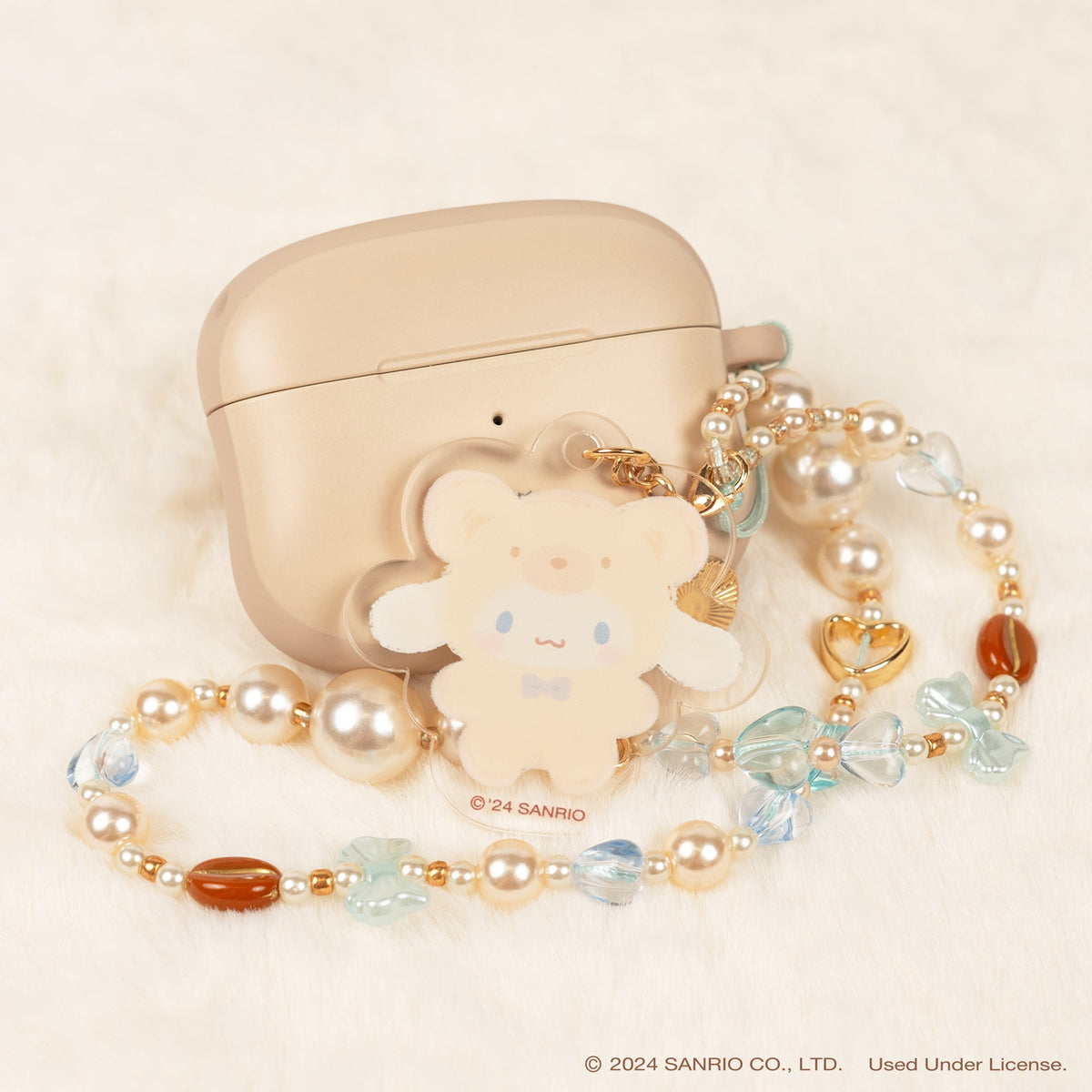 Cinnamoroll Latte Bear Beaded Charm Mobile Phone Wrist Strap Accessory Hamee.com - Hamee US   