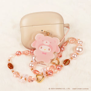 My Melody Latte Bear Beaded Charm Mobile Phone Wrist Strap Accessory Hamee.com - Hamee US   