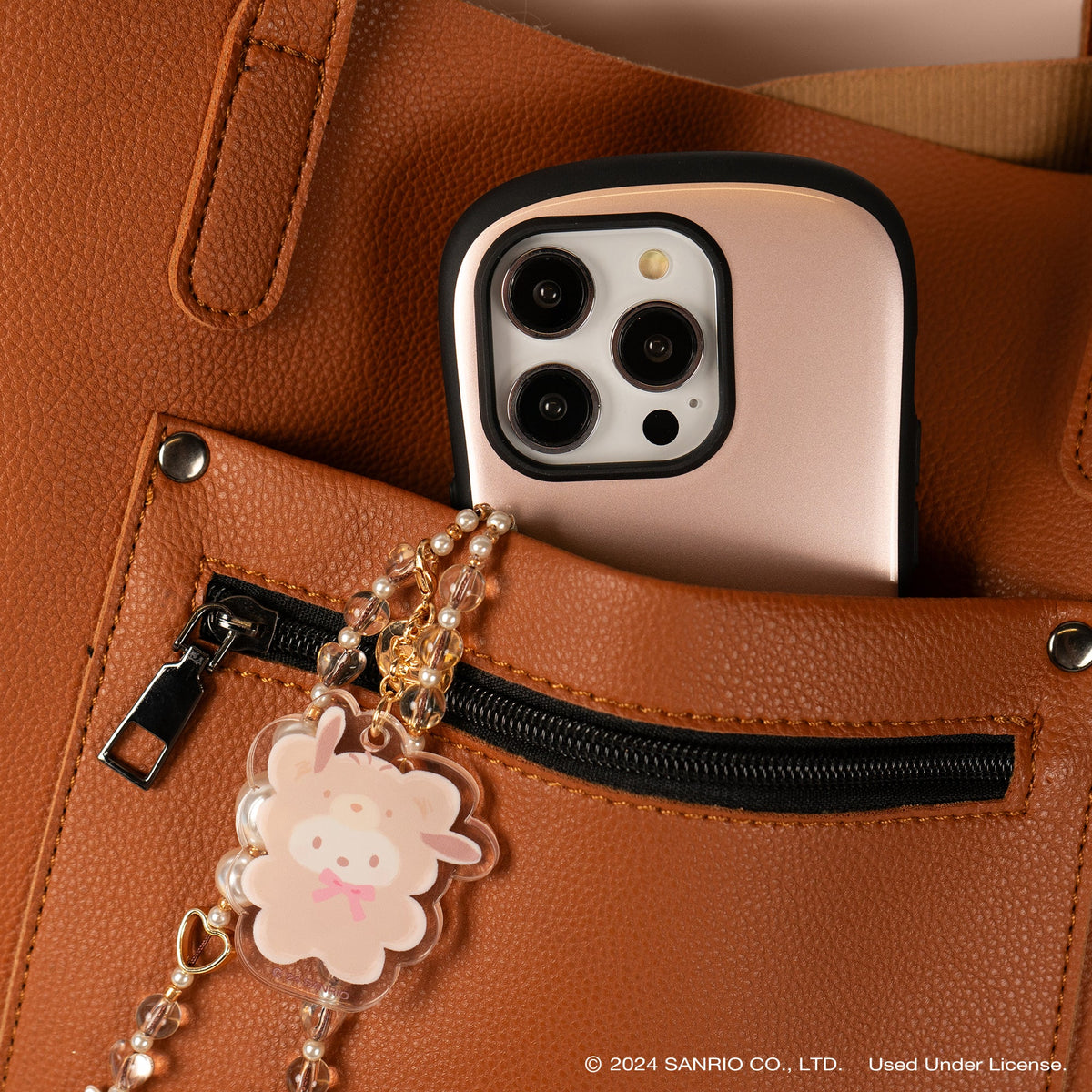 Pochacco Latte Bear Beaded Charm Mobile Phone Wrist Strap Accessory Hamee.com - Hamee US   