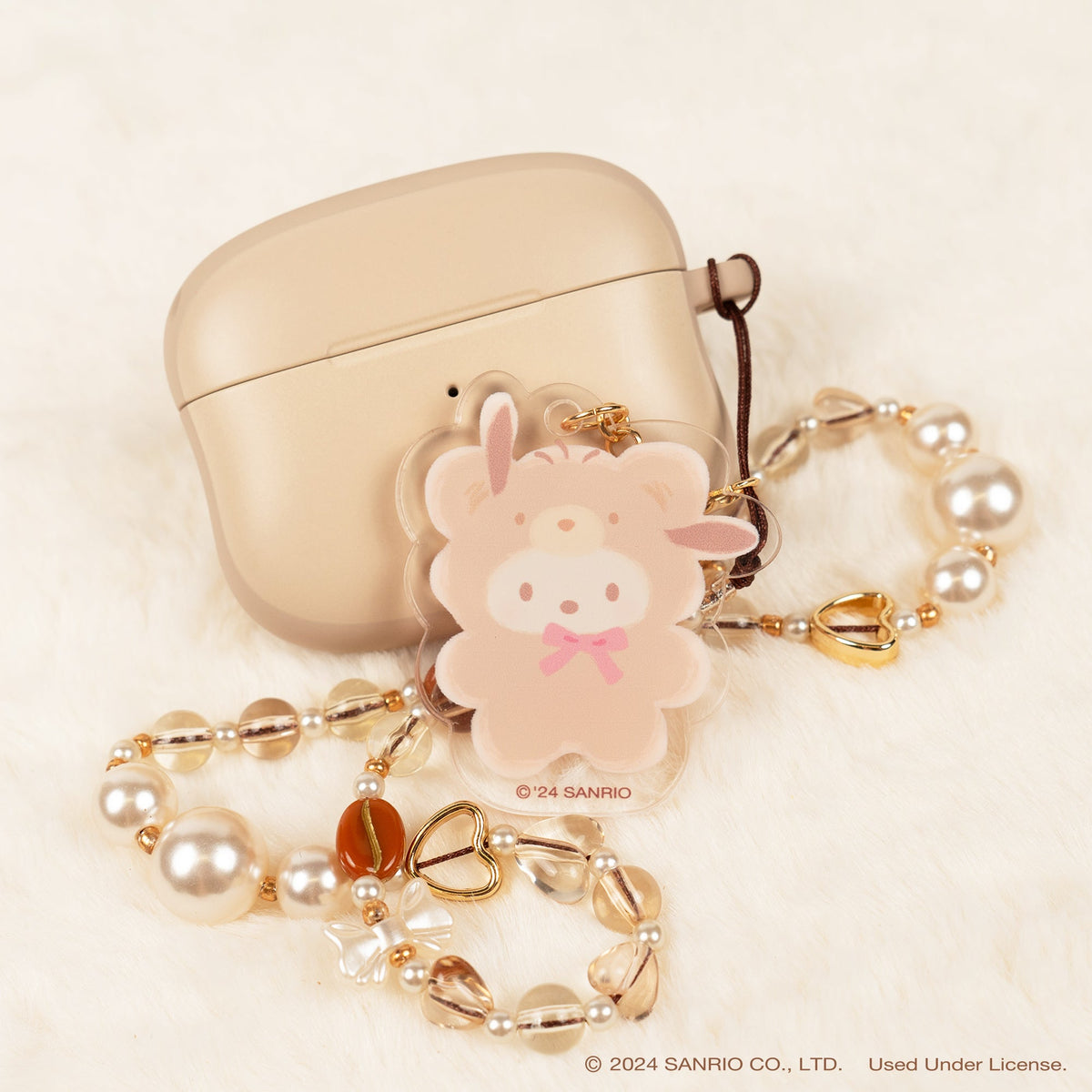 Pochacco Latte Bear Beaded Charm Mobile Phone Wrist Strap Accessory Hamee.com - Hamee US   