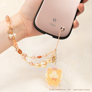 Pompompurin Latte Bear Beaded Charm Mobile Phone Wrist Strap Accessory Hamee.com - Hamee US   