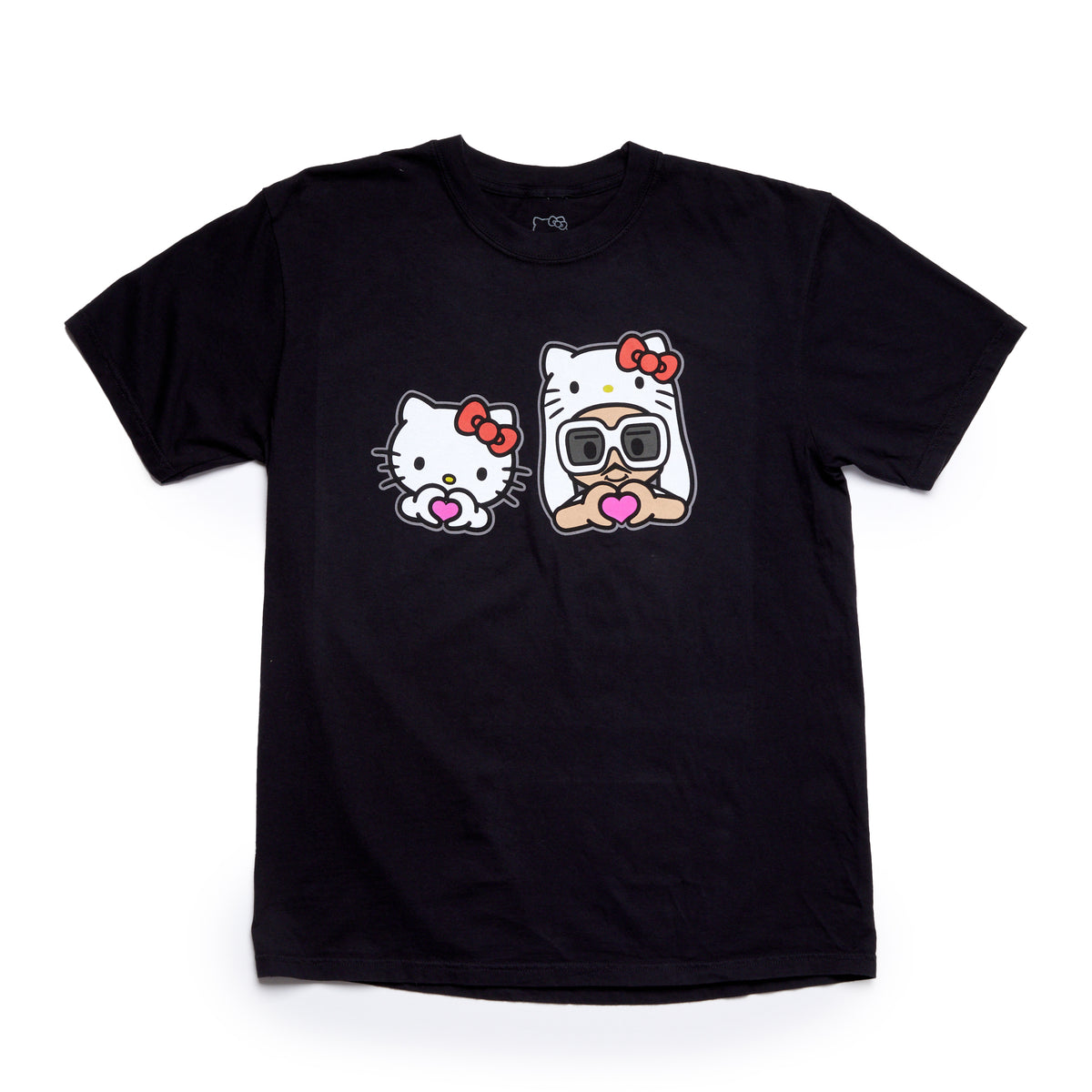 Hello Kitty x Bruno Mars Heart Hands Black Tee Apparel Banbury Capital