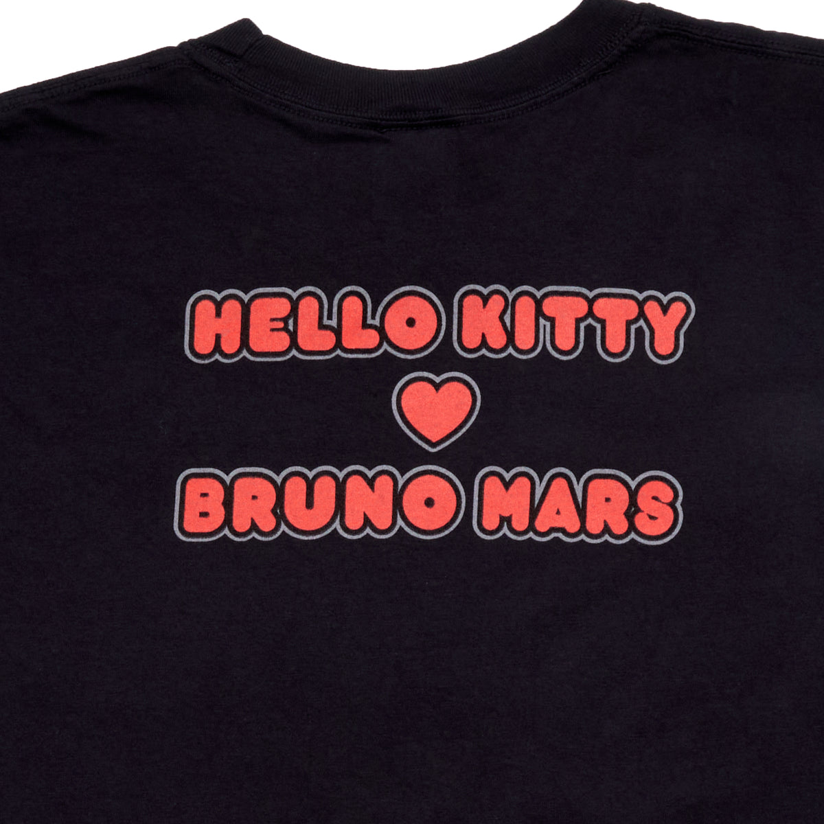 Hello Kitty x Bruno Mars Heart Hands Black Tee Apparel Banbury Capital