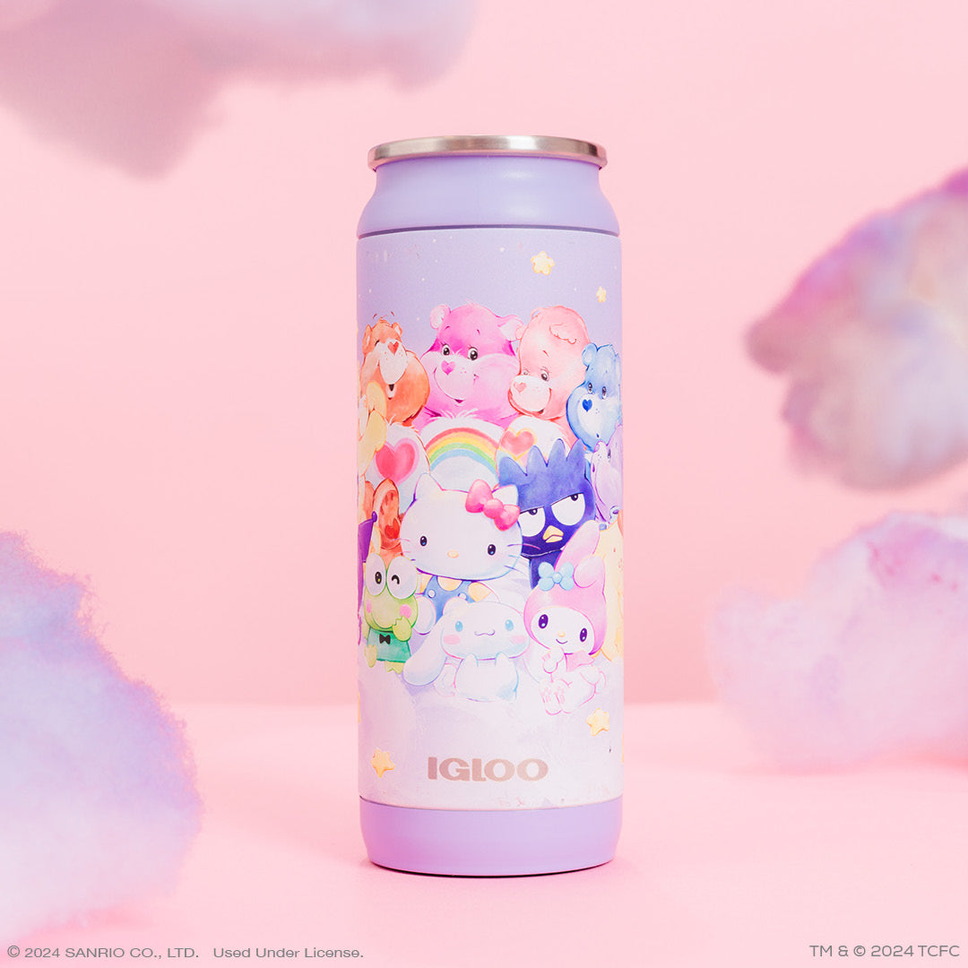 Hello Kitty and Friends x Care Bears Igloo 16 Oz Can Cooler Travel Igloo Products Corp   