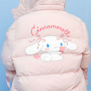 Cinnamoroll x JapanLA Bows Puffer Jacket Apparel JapanLA