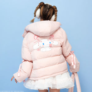 Cinnamoroll x JapanLA Bows Puffer Jacket Apparel JapanLA