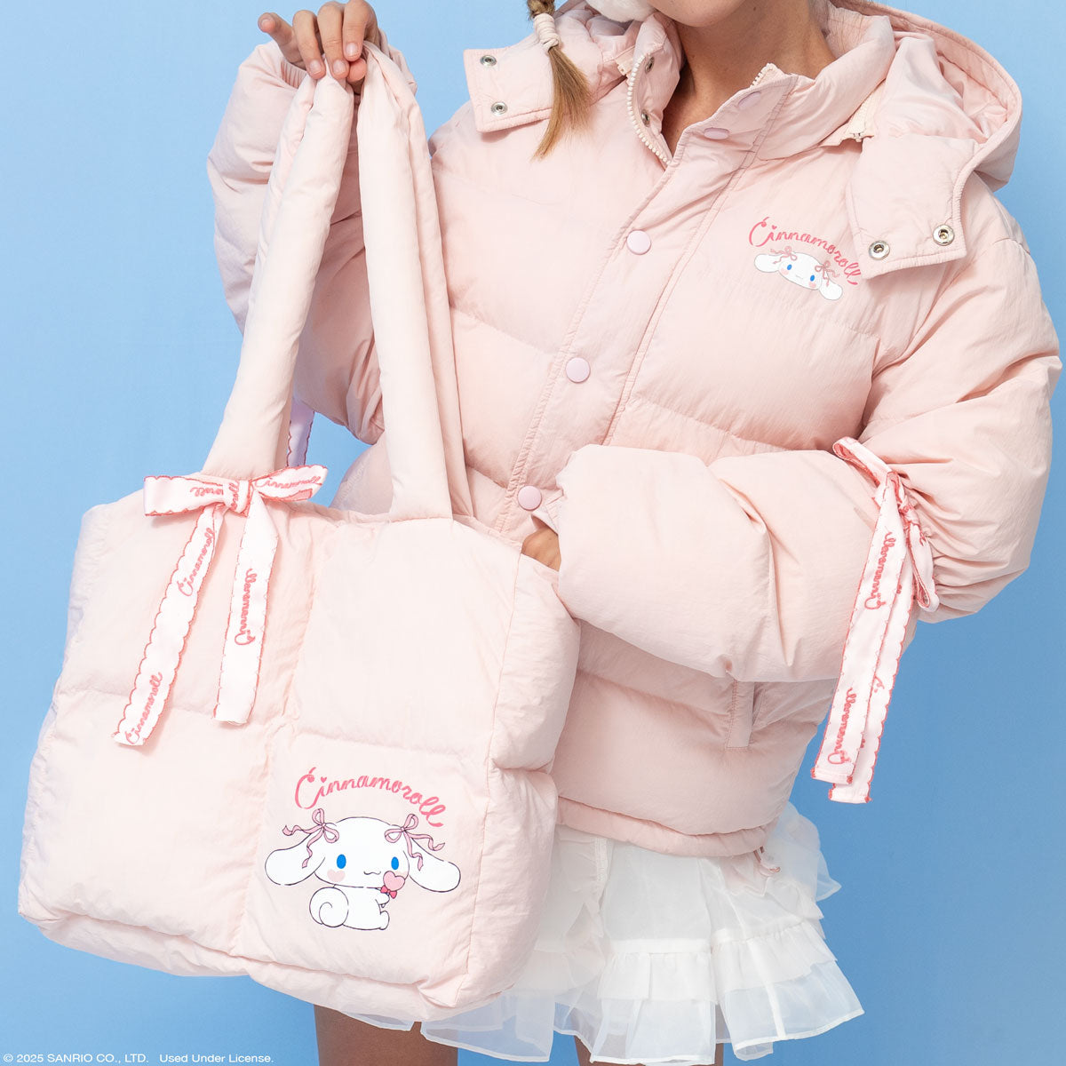 Cinnamoroll x JapanLA Bows Puffer Tote Bag Bags JapanLA