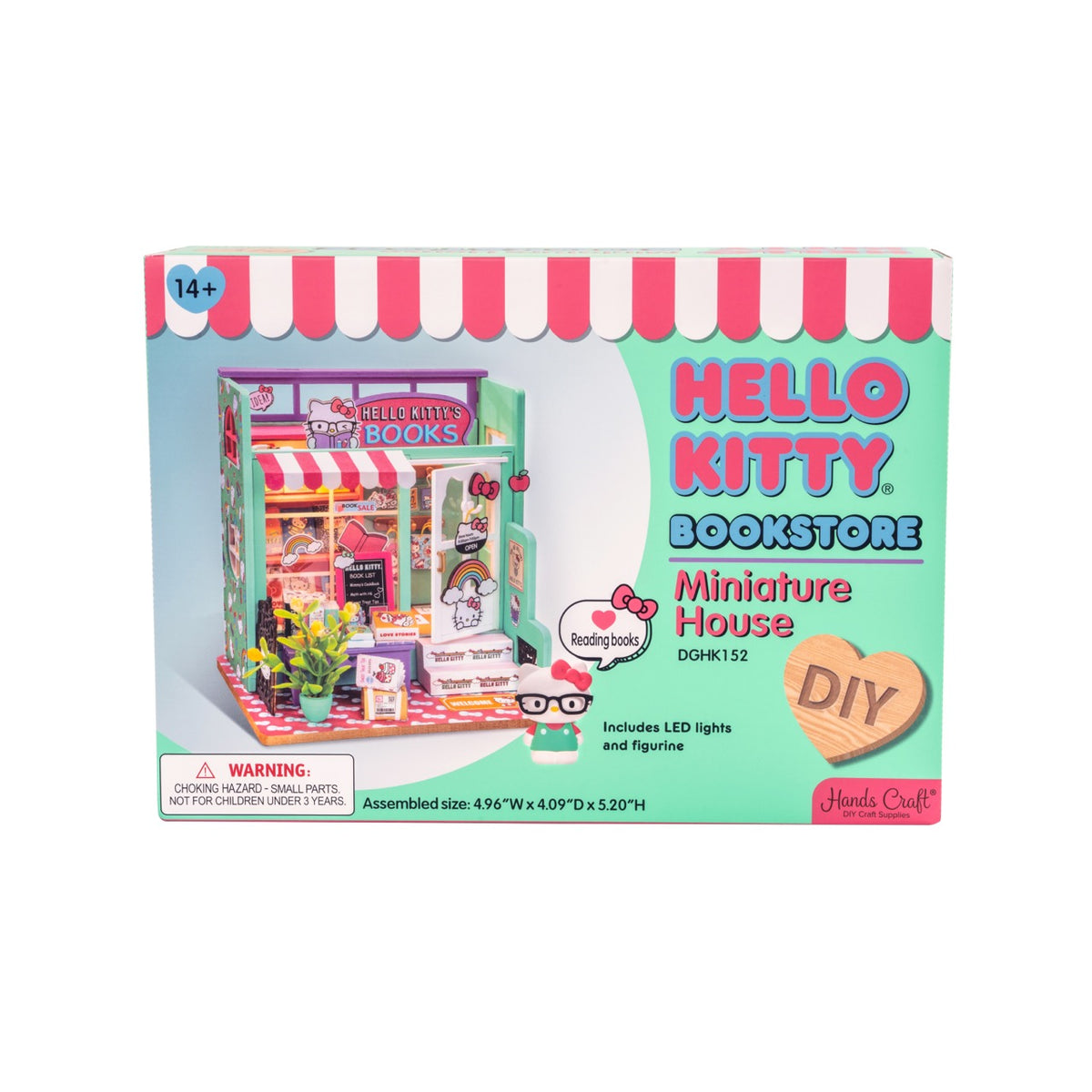 Hello Kitty DIY Miniature Bookstore Toys&amp;Games Hands Craft   