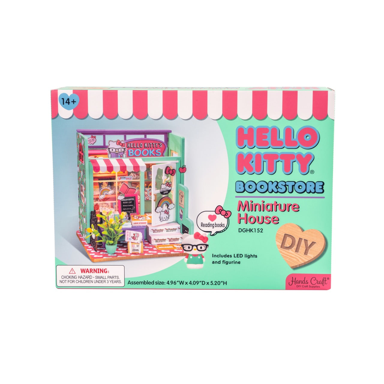 Hello Kitty DIY Miniature Bookstore Toys&Games Hands Craft   