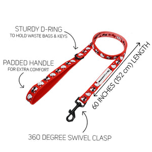 Hello Kitty x Sassy Woof Dog Leash (Classic Red) Home Goods SASSY WOOF